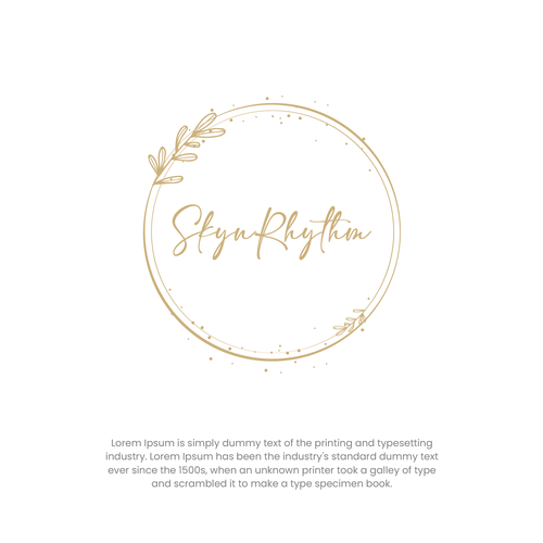 Design a minimal,calming,gentle logo for skin care. Design by m.odin