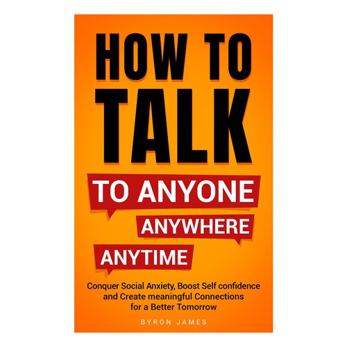 Design a book cover for people who are uncomfortable talking to others Design by Distinguish♐︎