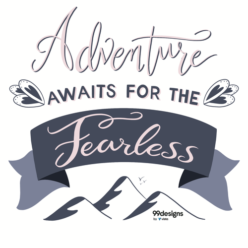 Typographic illustration to inspire and empower women Design by Mariana Carrino