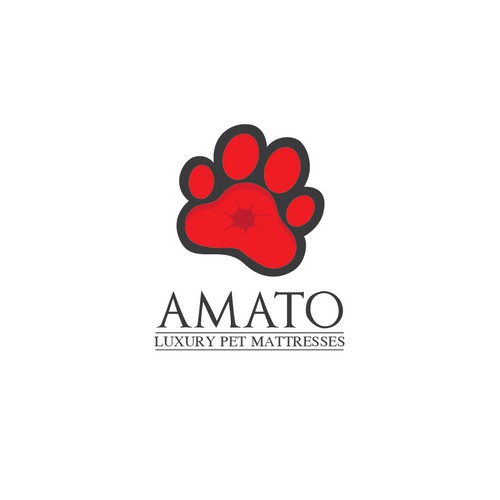 AMATO modern/luxury dog bed logo Design by trilOgiartbali