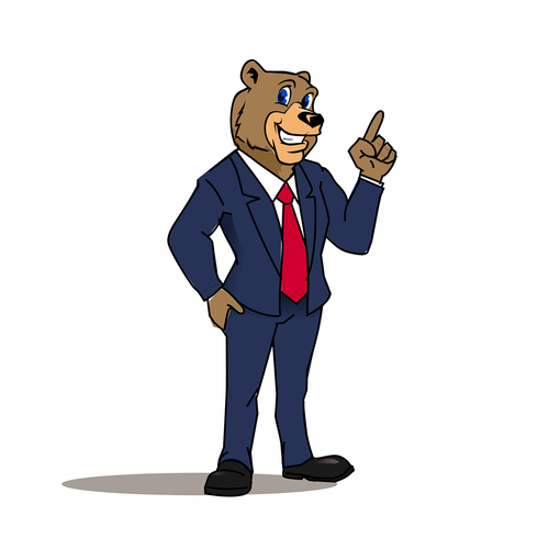 Cartoon Bear Mascot for Law Firm! Design by hasahatan