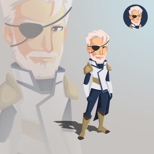 Design a commander character for our browser-based game Réalisé par h2.da