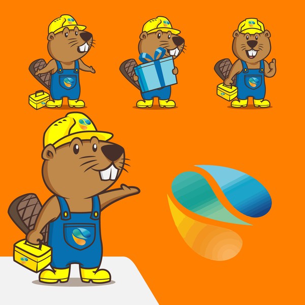 Beaver Mascot for Stadtwerke Annweiler am Trifels
