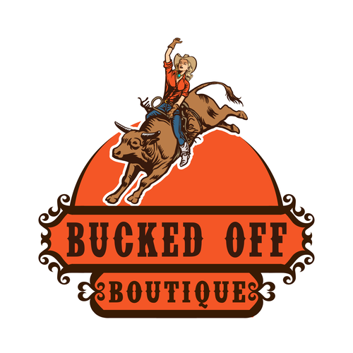 Western logo for a high end western Boutique Design by Rziko1