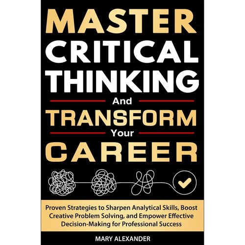 Book cover about Critical thinking to appeal to men and women who are professionals Design by Sami Salmanz