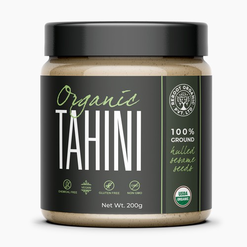 Organic Tahini Label design Design by Lady Goga