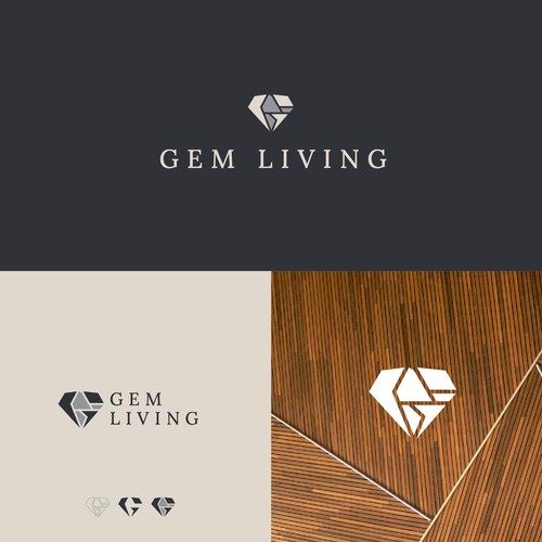 Geometrical, minimalist, modern brand design for Gem Living Design by rachmat_bachtiar