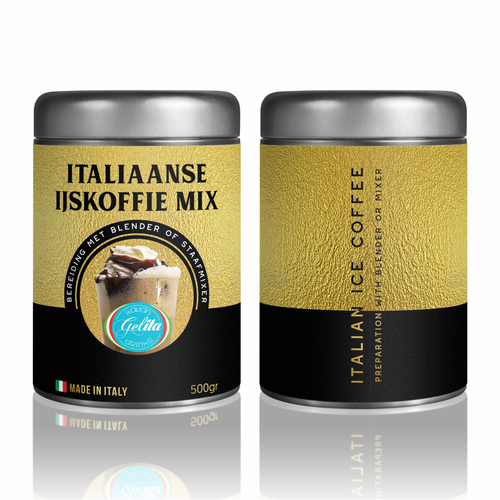 Italian Ice Coffee mix @ home  Label Design by FXSammy