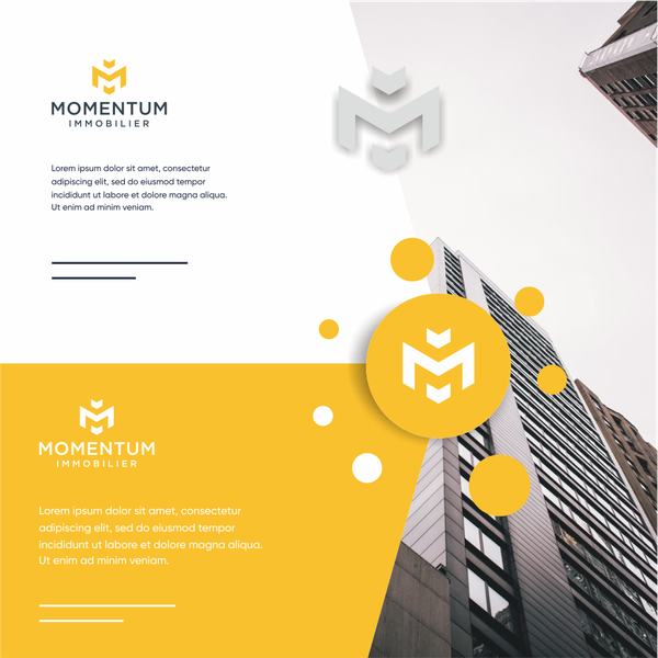 Design by art_drik® titled "Momentum Immobilier"