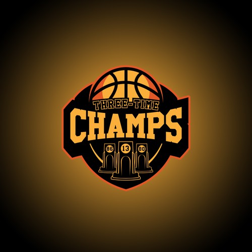 Basketball Logo for Team 'Three-Time Champs' - Your Winning Logo Featured on Major Sports Network Design by TR photografix