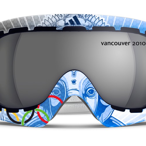 Design adidas goggles for Winter Olympics Design by ozonostudio