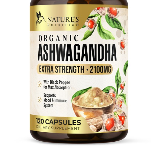 Ashwagandha Design Needed for Nature's Nutrition Design by UnderTheSea™