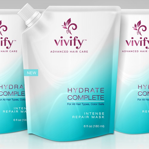 Pouch Packaging Design For New Hair Care Product Product