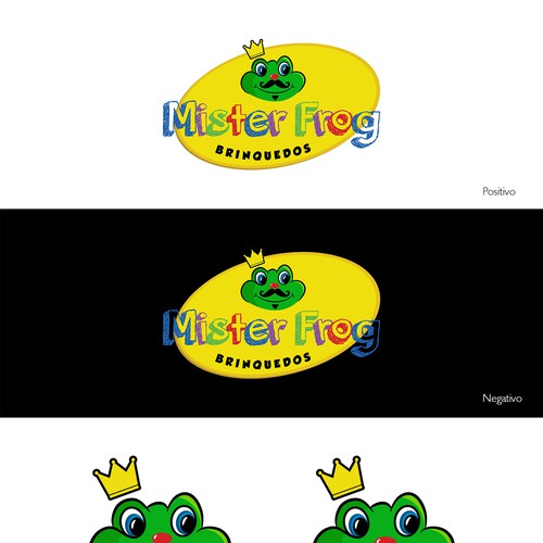 Mister Frog Toy Shop Searchs: Logo + Visual Identity Design by Mariana Torres