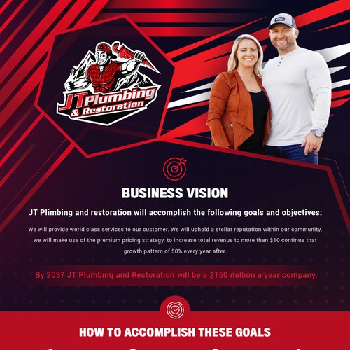 BUSINESS VISION & CORE VALUES - TWO PAGE CONTEST Design by RP 07™