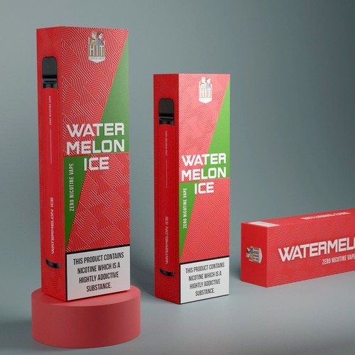 Vape Box in the style of Sugar Free Red Bull Design by A2Z ♈︎BRANDING♈︎©