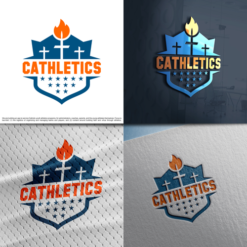 App branding: Christian Faith + Youth Athletics Design by DC | DesignBr