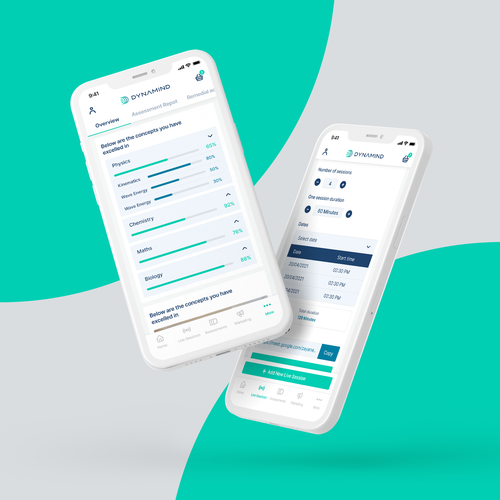 Mobile App Screens design for AI based Technology start up Design by Zeyane Ezziani