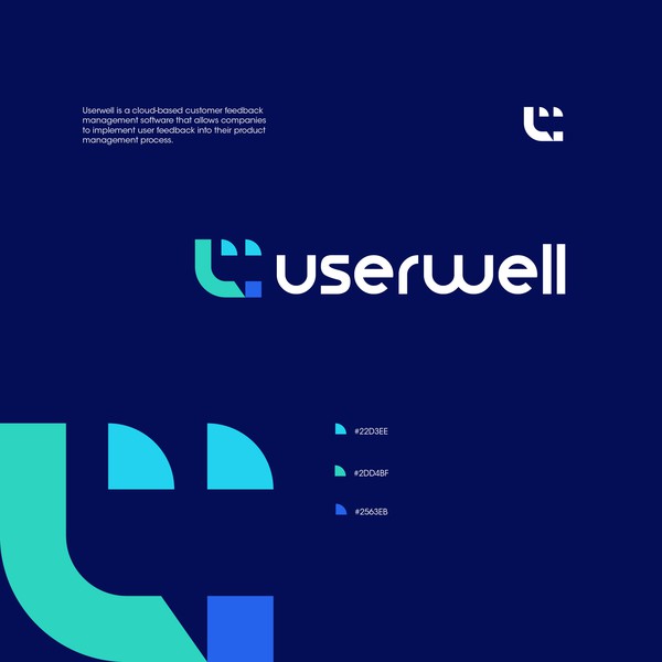 Design by twin.ali titled "letter u chat bot"