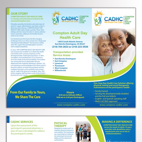 Help Compton Adult Day Health Care with a new brochure design Design by Arttero