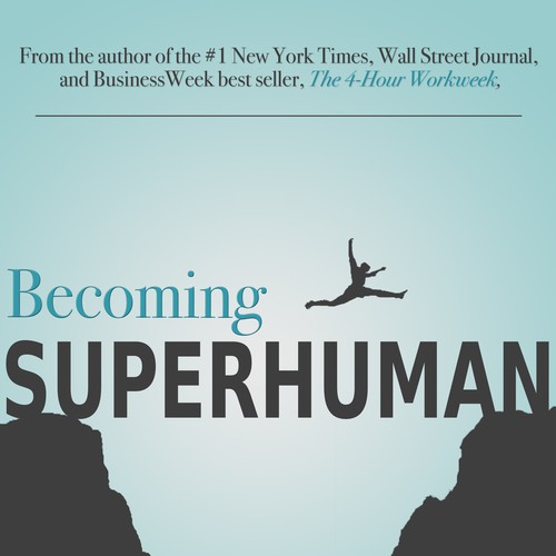 "Becoming Superhuman" Book Cover Diseño de patrickryan