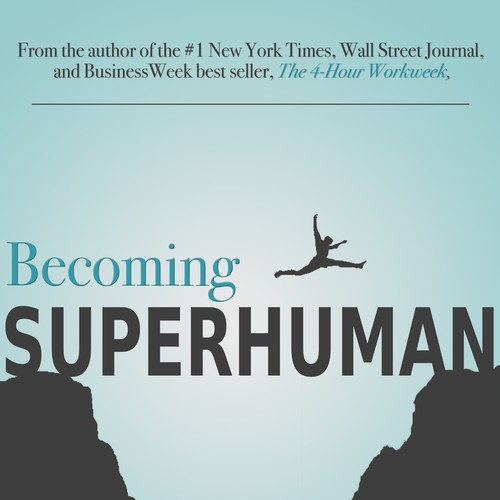 "Becoming Superhuman" Book Cover Design by patrickryan