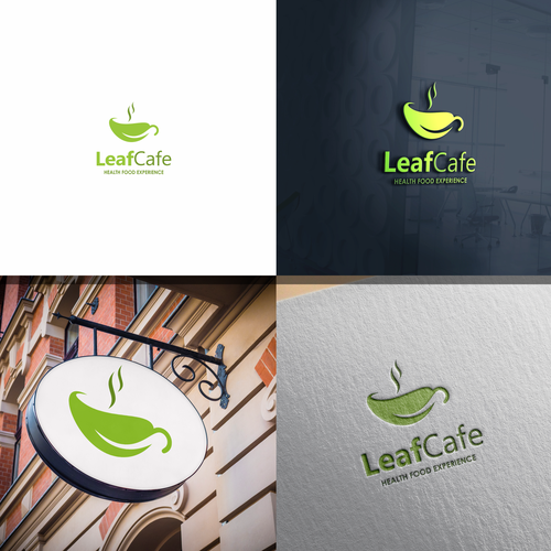 Design Logo: Leaf Cafe por Marie Curie