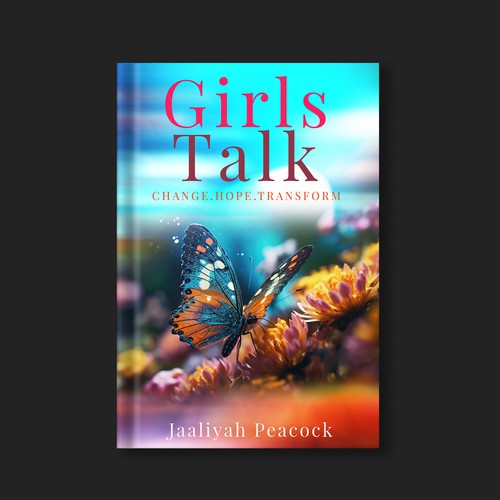I need a beautiful butterfly book cover for my first book for women all around the world Design by Designer Group
