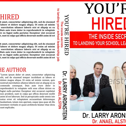 Create an e-book cover for "You're Hired"; a book for aspiring school leaders Design by T.Primada