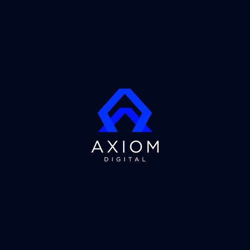 axiom digital logo design Design by pleesiyo