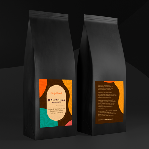 Cascara tea label-ontwerp door dsnalexhoffmann