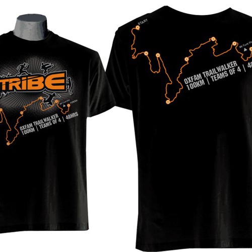 Tribe Team t-shirt design needed for the Oxfam Trailwalker - 100km | Teams of 4 | 48hrs! Design por bonestudio™