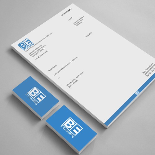 Stationery für BE IT Consulting デザイン by Sandyago38