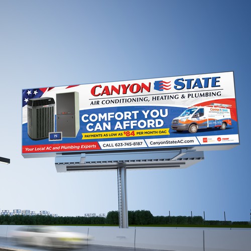 Design An Eye-Catching Billboard For An HVAC Company Design réalisé par SoftSkills