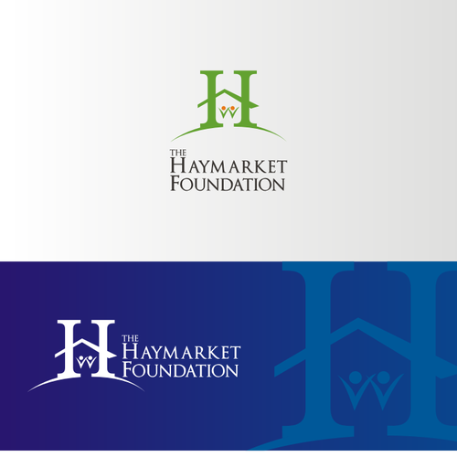 logo for The Haymarket Foundation Design by vea
