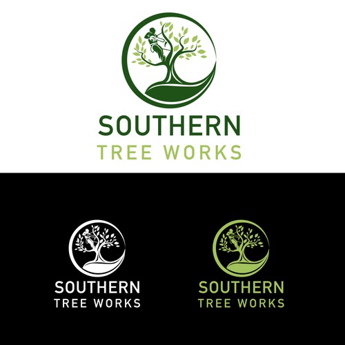 sleek and professional logo for a tree business Design by ivst