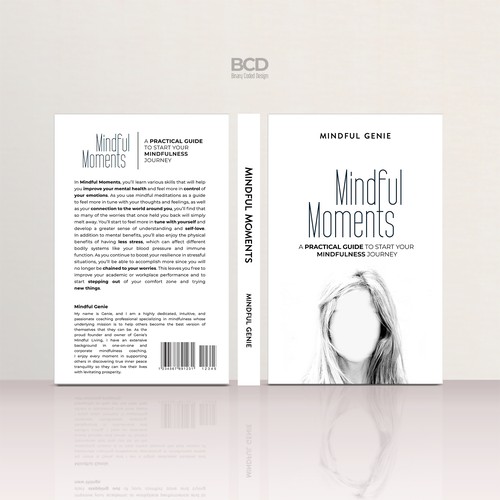 Catchy book cover design for my mindful meditation book. Design by BCD∞