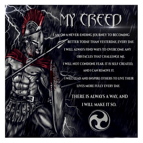 My Creed - Spartan Warrior Ontwerp door Jezzus