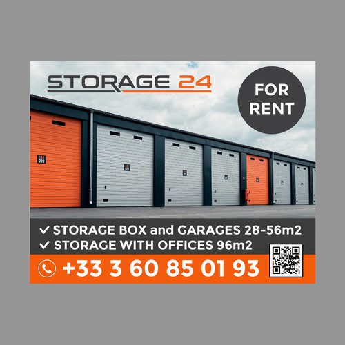 Creative banner design for a storage company Design by dezignedge*