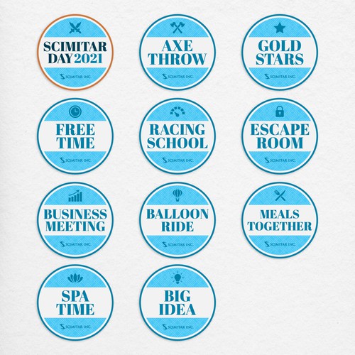 Cool Badges for Team building Design by Ashley Creates