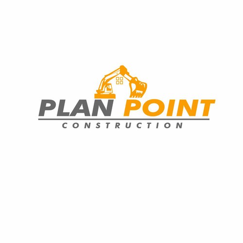 PlanPoint Construction Logo Needs A Remodel Design by Greenly