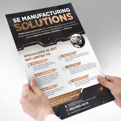 Clean single page line card for potential customers Design by *FBCTechnologies*