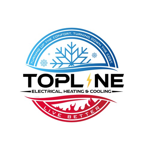 for all creative minds. create a logo for heating and cooling Company. Design by M.muyunda