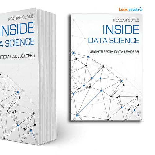 Design a cool, trendy ebook cover for 'Inside Data Science'. Design by Merc Studio