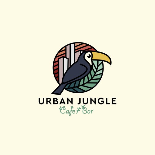 Logo for "Urban Jungle - Bar" - a jungle themed, modern and innovative restaurant Design by Byte&Pixel