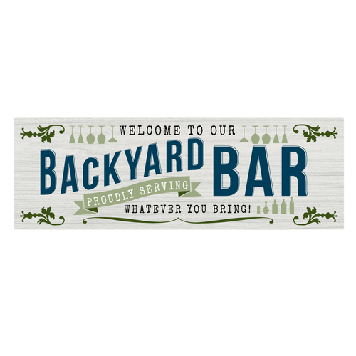 Illustrate an attractive backyard/patio decor sign Design by rjo.studio