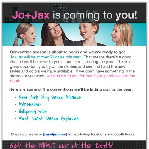 Banner ad for jo+jax, Banner ad contest
