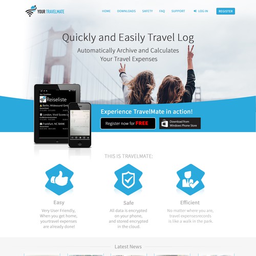 Landing page design contest entry by AhrSee