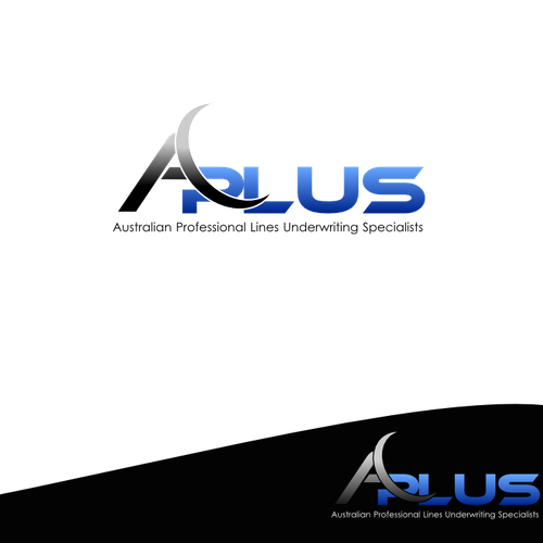 logo for APlus (Australian Professional Lines Underwriting SpecialistsP Design by CDK designs