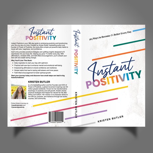 Design Powerful Book Cover for HUGE BRAND, Power of Positivity Design by Mr.TK